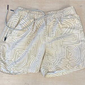 Stylish Cream Patterned Men's Shorts pad company